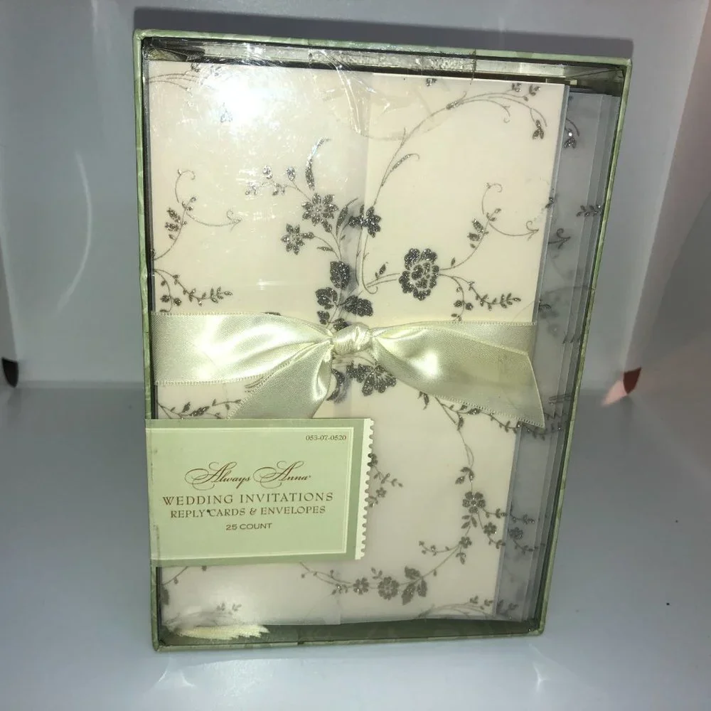 Always Anna Wedding Invitations 25 Count‎ NWT in Box